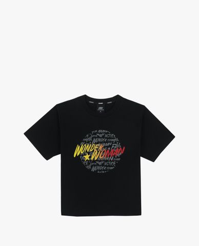  SKECHERS - Áo thun nữ cổ tròn tay ngắn phom lửng DC Collection 