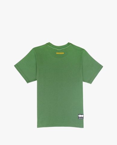  SKECHERS - Áo thun bé trai cổ tròn tay ngắn hiện đại 