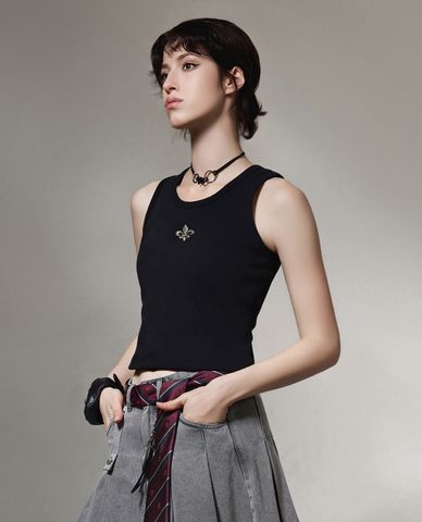  PALLADIUM - Áo ba lỗ nữ cổ tròn Iris logo 