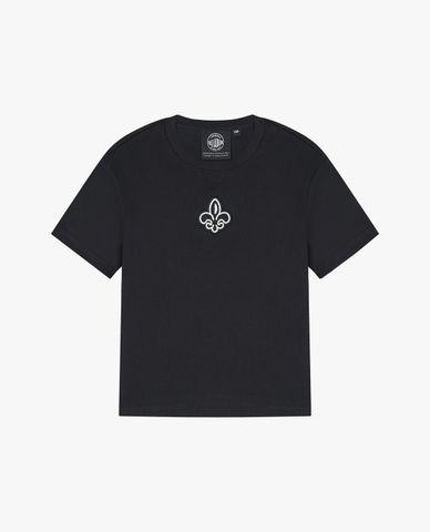  PALLADIUM - Áo thun nữ cổ tròn tay ngắn trẻ trung 