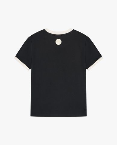  PALLADIUM - Áo thun nữ cổ tròn tay ngắn trẻ trung 