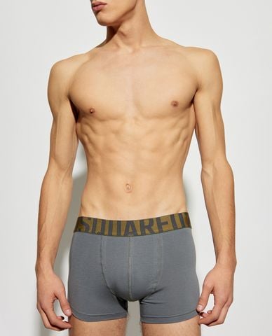  DSQUARED2 - Quần boxer nam Black Logo 