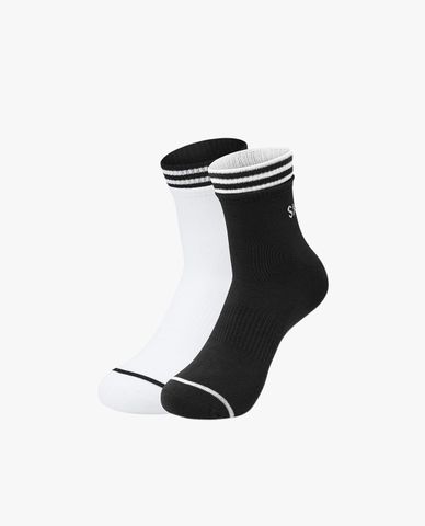  SKECHERS - Pack 2 đôi vớ unisex cổ cao Quarter 
