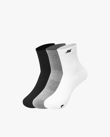  SKECHERS - Pack 3 đôi vớ unisex cổ cao Quarter 