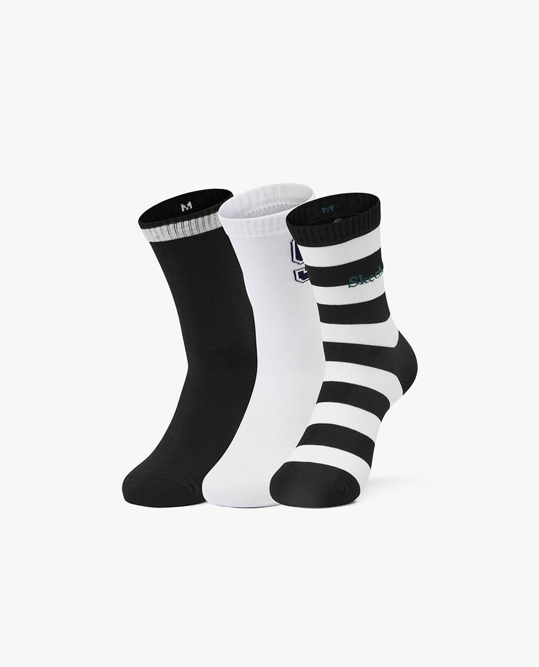 SKECHERS - Set 3 vớ unisex cổ cao thời trang