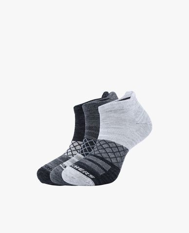  SKECHERS - Set 3 đôi vớ nam cổ thấp phối họa tiết thời trang 