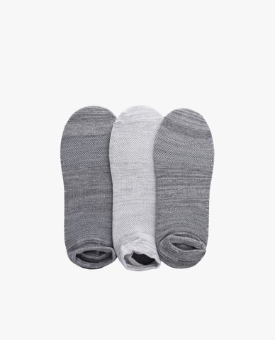  SKECHERS - Set 3 đôi vớ nam cổ thấp thời trang Microfiber Non Terry 