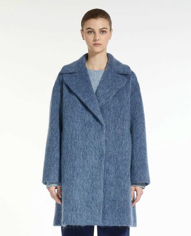  WEEKEND MAX MARA - Áo khoác dạ lông cừu nữ dáng dài Pepli 