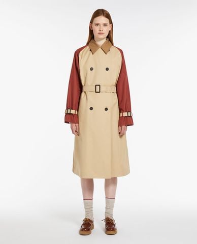  WEEKEND MAX MARA - Áo khoác măng tô dáng dài phối thắt lưng Canasta 