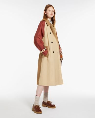  WEEKEND MAX MARA - Áo khoác măng tô dáng dài phối thắt lưng Canasta 