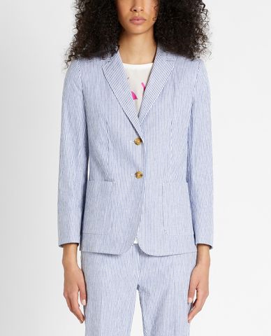  WEEKEND MAX MARA - Áo blazer nữ hai nút cài Linen And Cotton 