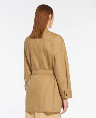  WEEKEND MAX MARA - Áo khoác sơ mi phom rộng phối túi nắp gập Vicario 