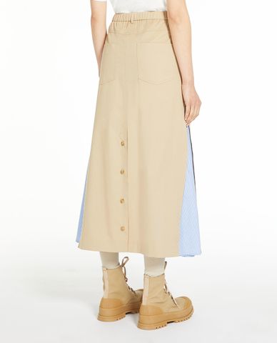  WEEKEND MAX MARA - Chân váy xếp li midi Cotton Eclisse 