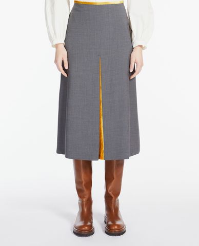  WEEKEND MAX MARA - Chân váy xếp li midi xẻ tà Liriche 