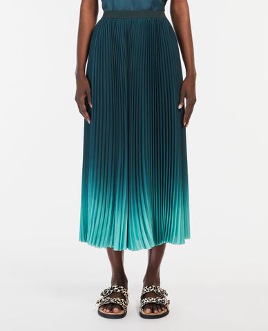  WEEKEND MAX MARA - Chân váy midi lưng cao xếp li Pleated Georgette 