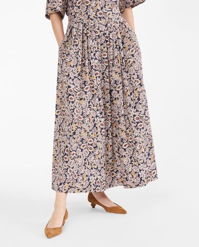  WEEKEND MAX MARA - Chân váy maxi xếp li phối túi thời trang 