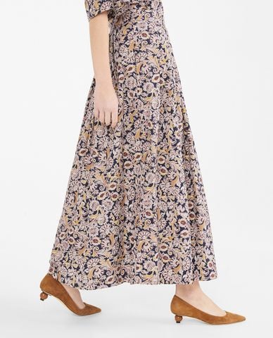  WEEKEND MAX MARA - Chân váy maxi xếp li phối túi thời trang 
