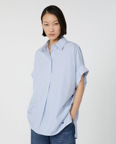  WEEKEND MAX MARA - Áo sơ mi nữ cổ bẻ tay ngắn Ardea 