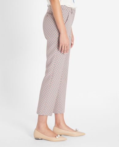  WEEKEND MAX MARA - Quần nữ ống đứng Cotton Jcquard 