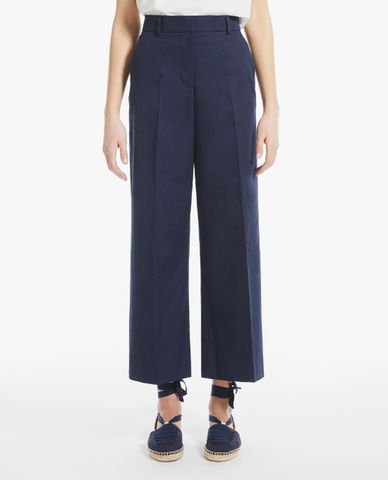  WEEKEND MAX MARA - Quần kiểu nữ ống rộng phom suông Zircone 