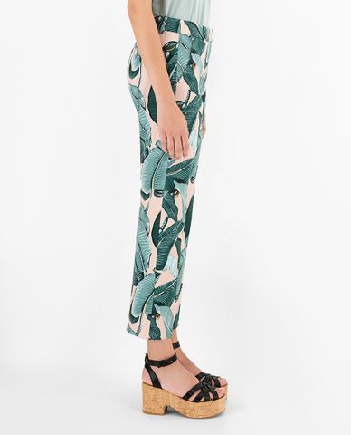  WEEKEND MAX MARA - Quần nữ ống đứng họa tiết Cotton Faille 