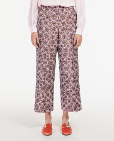  WEEKEND MAX MARA - Quần kiểu nữ phom suông Cotton Blend 