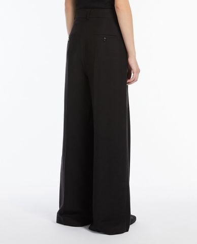  WEEKEND MAX MARA - Quần nữ ống rộng xếp li Veliero 