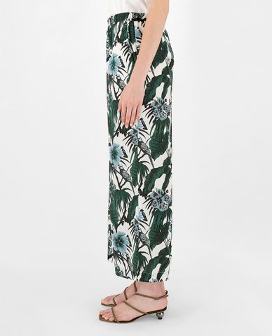  WEEKEND MAX MARA - Quần kiểu nữ ống rộng Silk Crepe De Chine 
