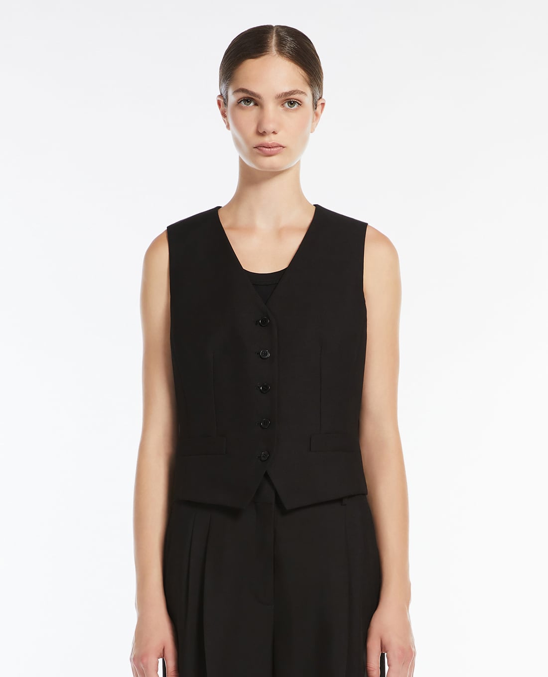 WEEKEND MAX MARA - Áo khoác gilet nữ phối nút Pace