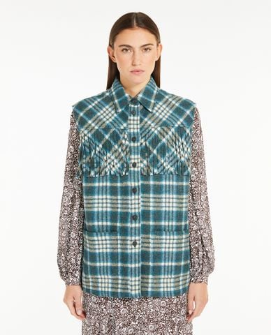  WEEKEND MAX MARA - Áo khoác gilet cổ bẻ phối nút Colle 