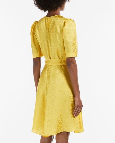  WEEKEND MAX MARA - Đầm mini ngắn tay cổ V Viscose Jacquard 