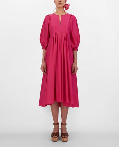  WEEKEND MAX MARA - Đầm xếp li midi Silk And Cotton Fabric 