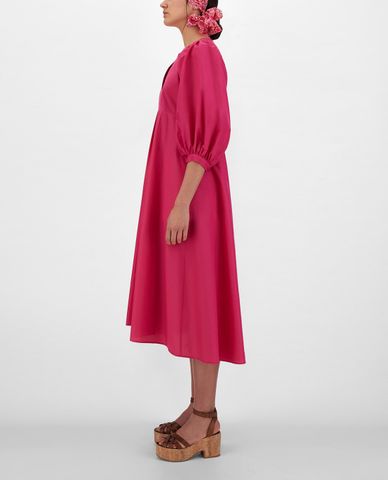  WEEKEND MAX MARA - Đầm xếp li midi Silk And Cotton Fabric 