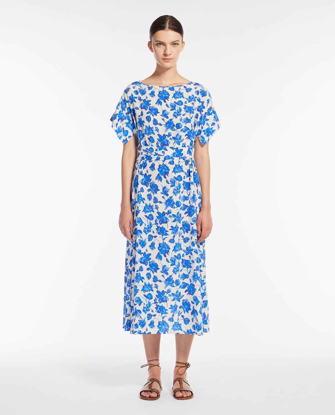 WEEKEND MAX MARA - Đầm midi cổ thuyền phom suông Cannes