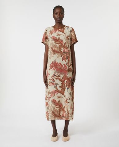  WEEKEND MAX MARA - Đầm midi cổ tròn tay ngắn Revere 