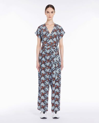  WEEKEND MAX MARA - Jumpsuits nữ tay ngắn phối thắt lưng Panaria 