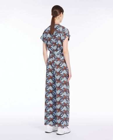  WEEKEND MAX MARA - Jumpsuits nữ tay ngắn phối thắt lưng Panaria 