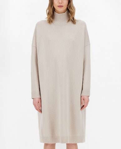  WEEKEND MAX MARA - Đầm len phom suông cổ lọ Wool Yarn 