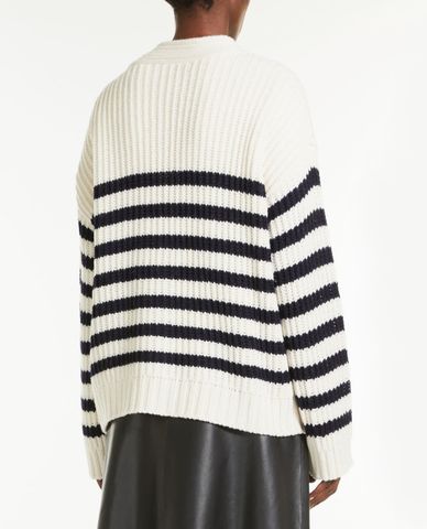  WEEKEND MAX MARA - Áo cardigan nữ cổ V tay dài phối nút cài thời trang 