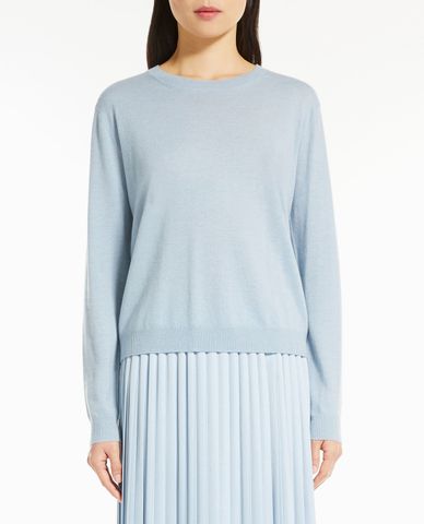  WEEKEND MAX MARA - Áo dệt kim nữ cổ tròn tay dài Wool And Cashmere 