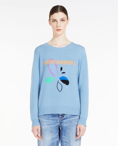  WEEKEND MAX MARA - Áo sweater nữ tay dài cổ tròn Erivan 