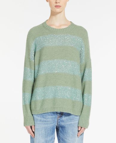  WEEKEND MAX MARA - Áo dệt kim nữ phom suông dài tay Higher 