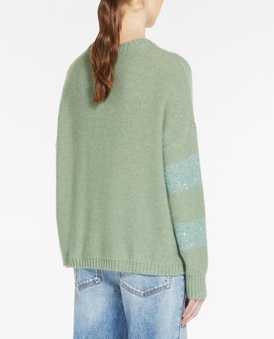  WEEKEND MAX MARA - Áo dệt kim nữ phom suông dài tay Higher 