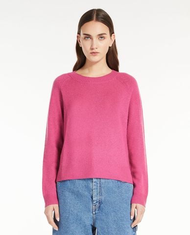  WEEKEND MAX MARA - Áo sweater cổ tròn tay dài phom lửng Scatola 