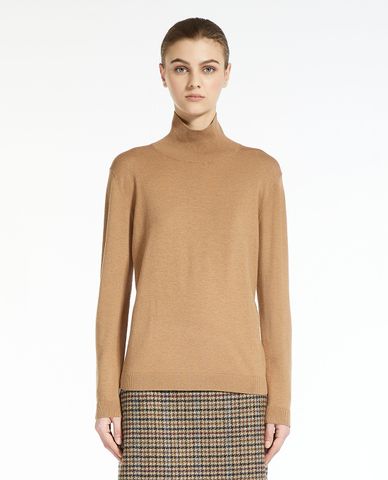  WEEKEND MAX MARA - Áo dệt kim nữ cổ lọ tay dài Kiku 