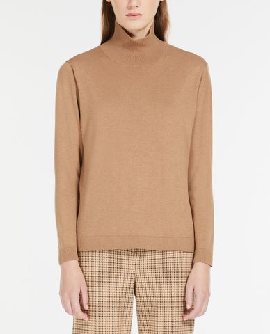  WEEKEND MAX MARA - Áo dệt kim nữ tay dài cổ lọ Ofridi 