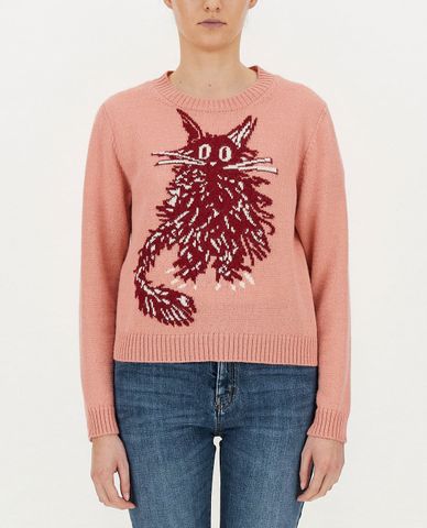  WEEKEND MAX MARA - Áo len nữ dài tay phom suông Wool And Alpaca 