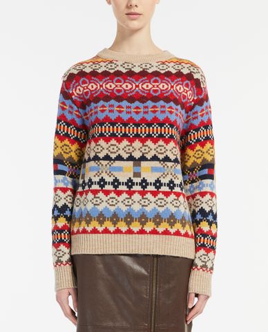  WEEKEND MAX MARA - Áo sweater nữ tay dài cổ tròn Rotondo 