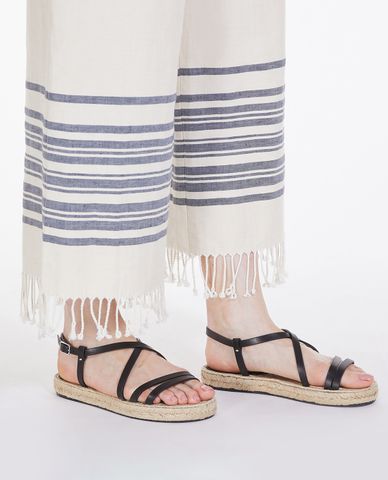  WEEKEND MAX MARA - Giày sandals nữ đế bệt quai mảnh Pilard 