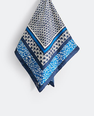  WEEKEND MAX MARA - Khăn choàng nữ chữ nhật phối hoa văn thời trang 